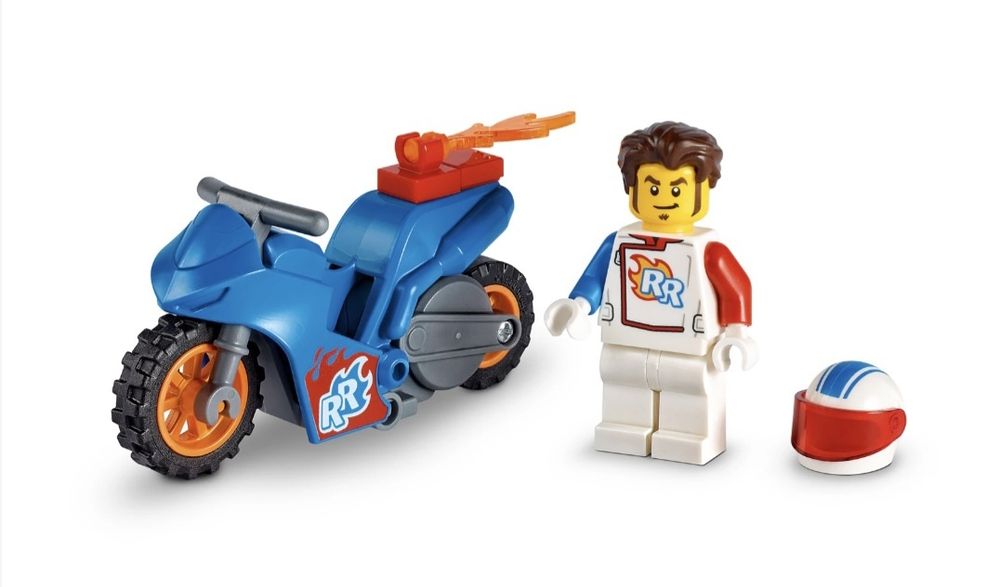 LEGO City Stuntz - Каскадьорски мотоциклет ракета 60298, 14 части

 5.