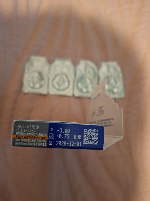 Продам контактные линзы новые