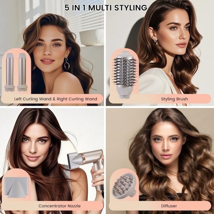 Електрически уред за коса LXNZUHN®, 5 в 1, 1000W