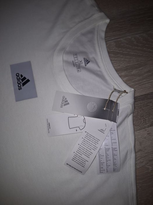 Tricou alb adidas barbati marimea XL