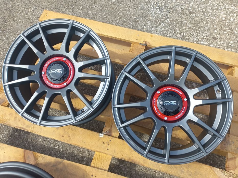 16"5х100 O.Z Матт Гънметал 7ж ет35 Audi A3 Golf4 Polo Tiago Toyota Subaru Чисто Нови.
