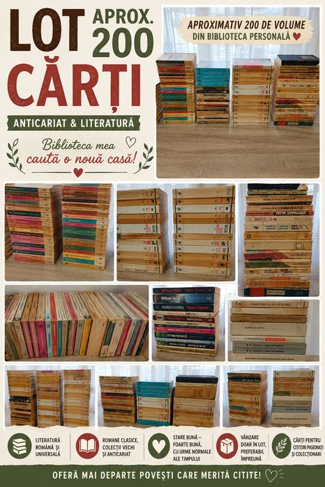 Lot 4 - cărți vechi, anticariat, colecționari