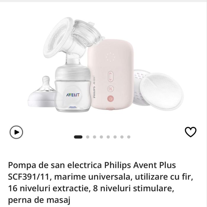 Pompa de san Philips Avent Plus