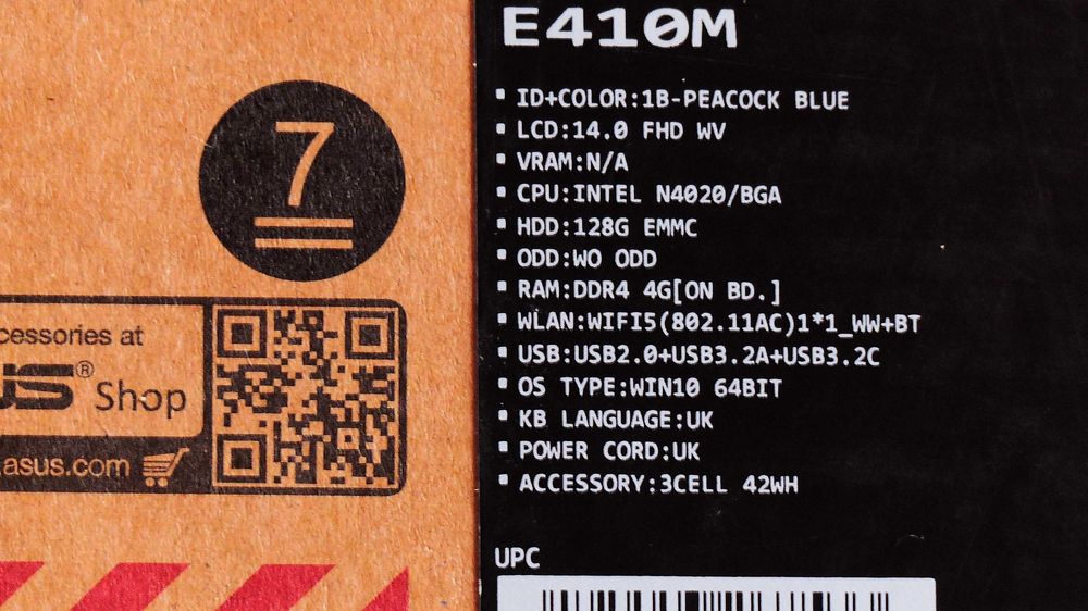 Laptop ASUS  - Diplay  14 ''  Full HD - cu toate accesorile