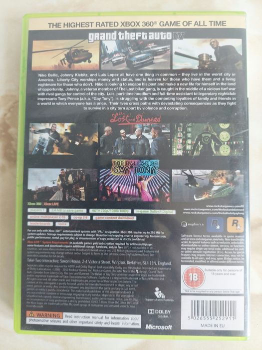 [Xbox360] Vând GTA 4 + DLC urile din Liberty City Xbox 360 //poze reale