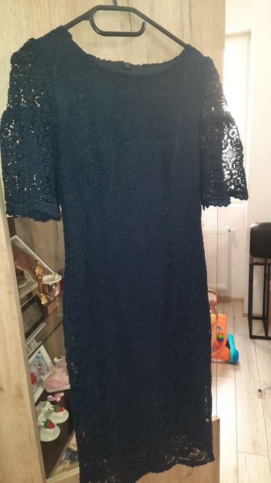 Rochie dantela albastru/ bleumarin