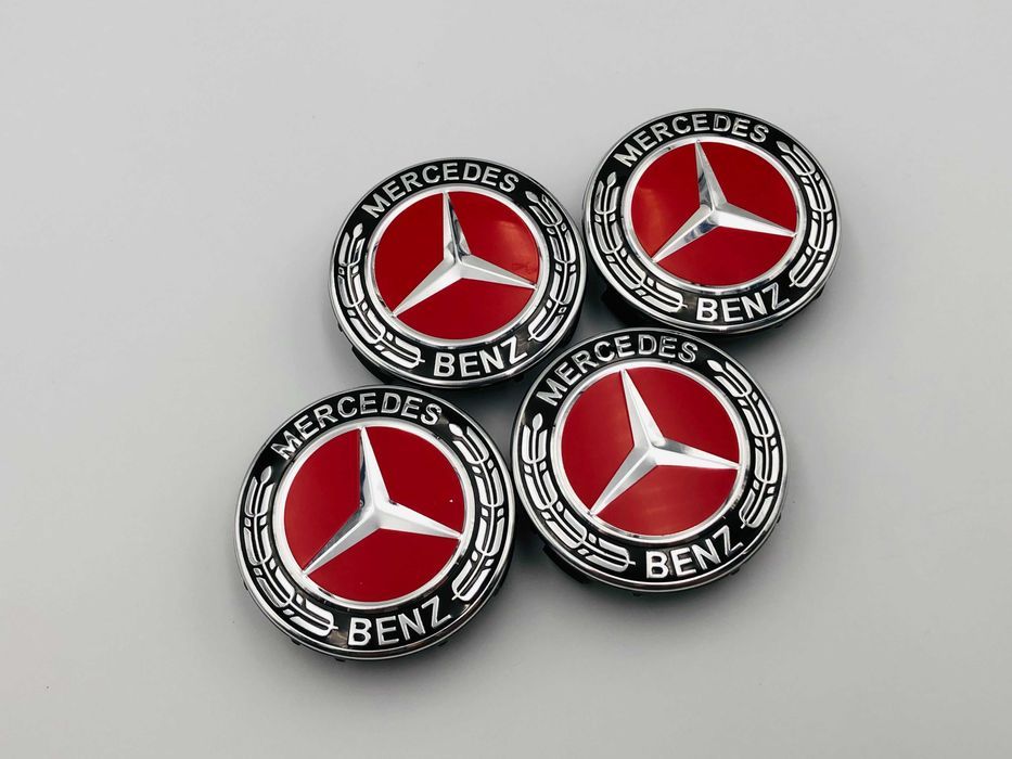 Capace Janta Compatibile Mercedes 72 mm rosu