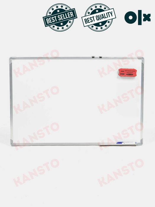 (Доставка) Доска  магнитно маркерная меловая maktab oq Doska