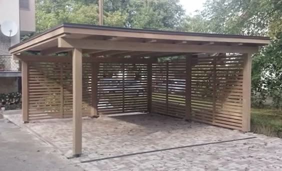 Навесы, перголы из дерево