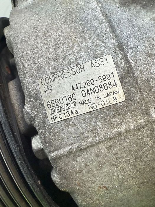 COMPRESOR AC MERCEDES BENZ C220 CDI 2011 2.1 DIESEL C-Class W204 SEDAN COD OEM 447260-5991 A0032308711 2007-2015