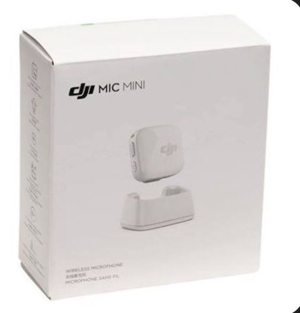Dji mini mic микрофон бял