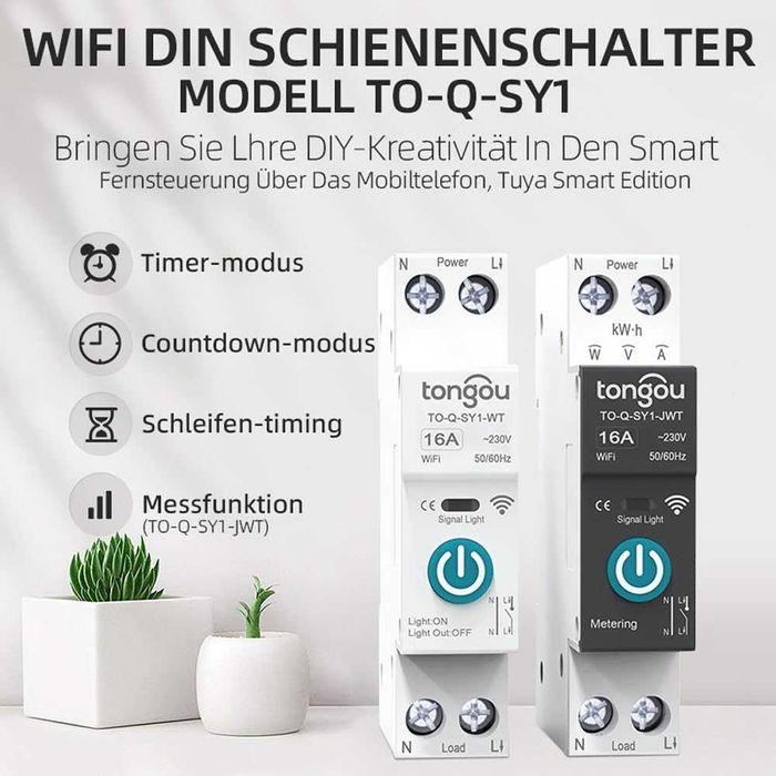 Siguranta inteligenta 16A - wireless merge cu Tuya