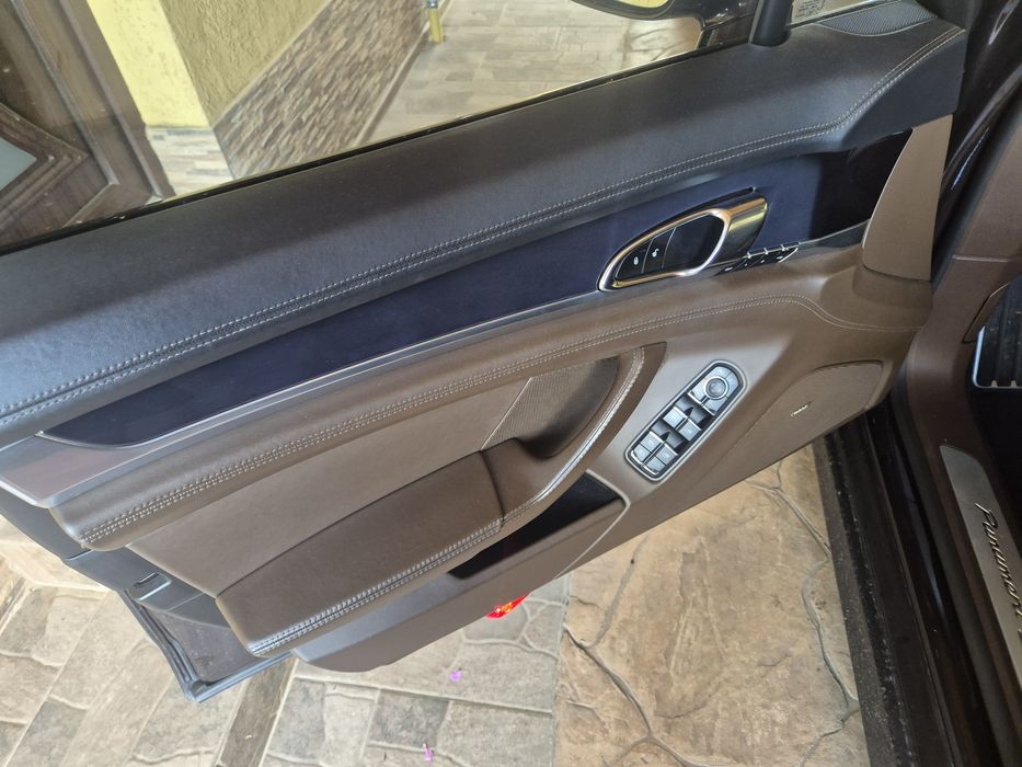 Interior piele Maro/Coniac Porsche Panamera 970 2010-2016 cu memorie incalzire si ventilatie