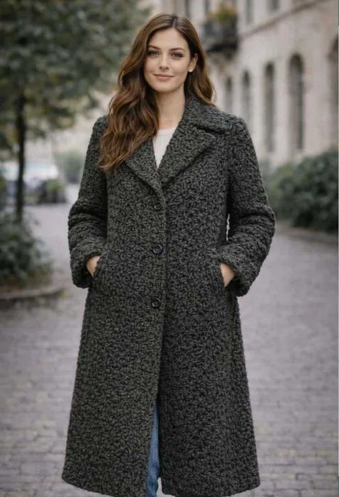 Palton dama piele naturala ROVEX, romanesc– CA NOU, Elegant, Clasic