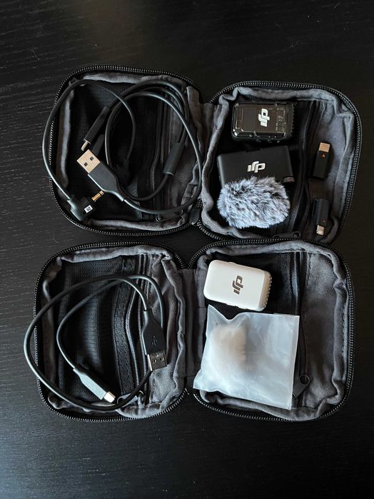 DJI Mic 2 Wireless Lavalier 2 Transmițătoare (Alb + Negru) + Receiver