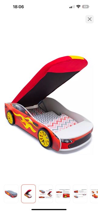 Кровать для мальчиков, машина