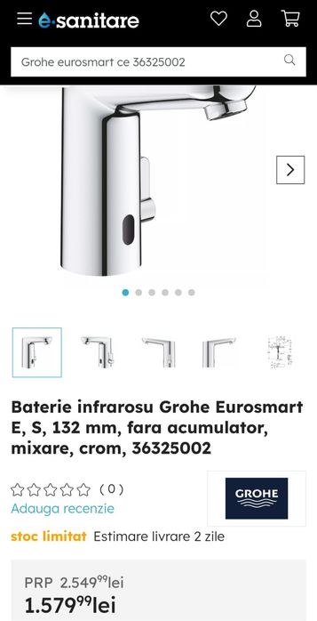 Baterie apă Grohe