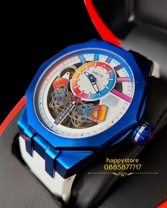 часовник INVICTA Specialty automatic White and Blue 52 mm, Инвикта нов