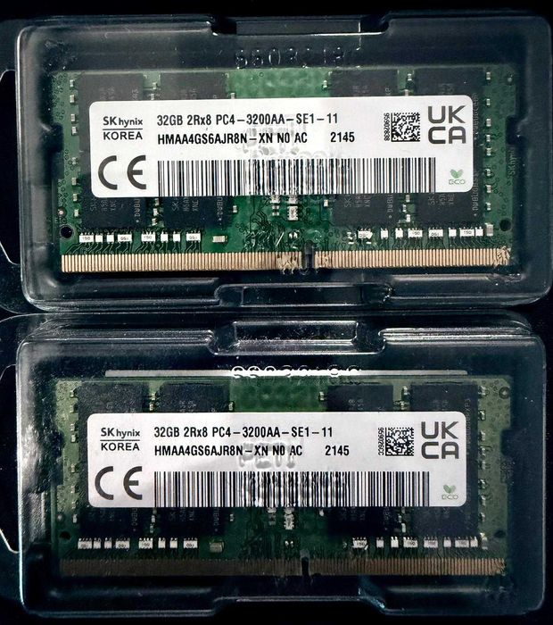 Kit Memorii laptop SK Hynix HMAA4GS6AJR8N-XN, 64GB, DDR4-3200MHz, CL22