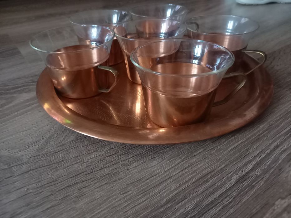 Меден сервиз за греяна ракия чай кафе