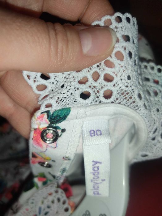 Одежда на девочку( летнее платье и песочник)