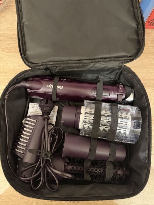 Perie rotativa BaByliss BeLiss 2736E, 1000W, 4 accesorii, Violet