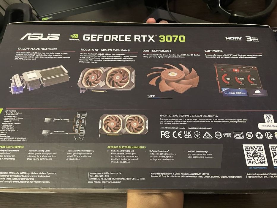 ASUS GeForce RTX 3070 Noctua Edition  nvidia