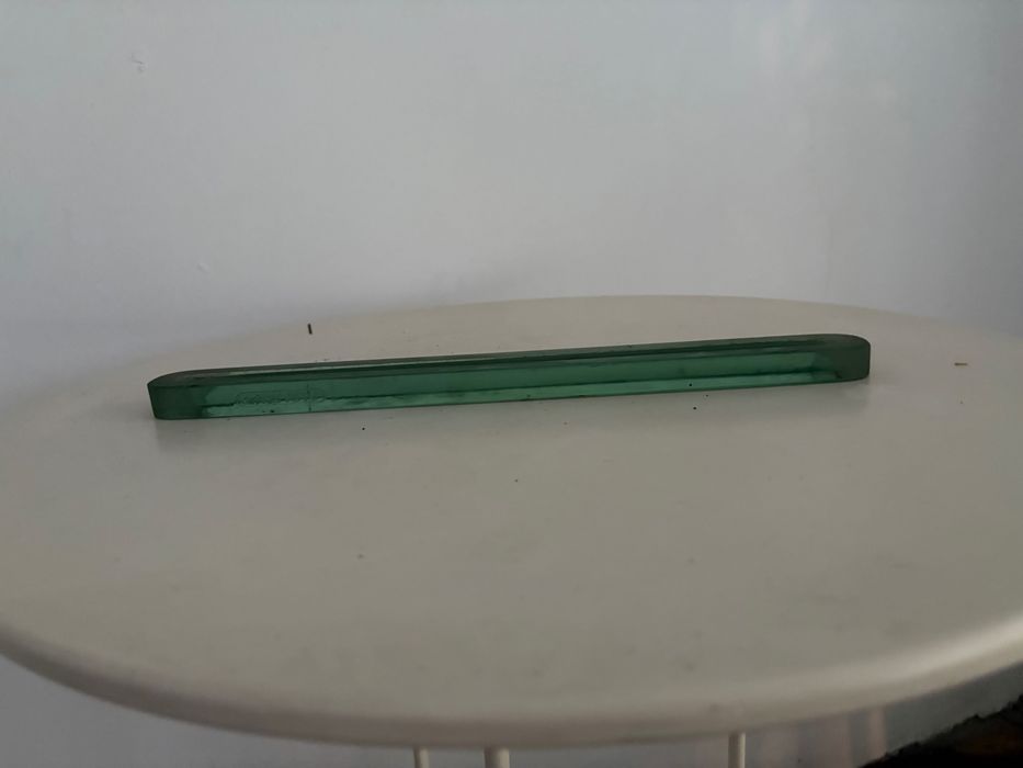 sticla de masurare tiP gauge glas borosilicat verde interbelică RO rar