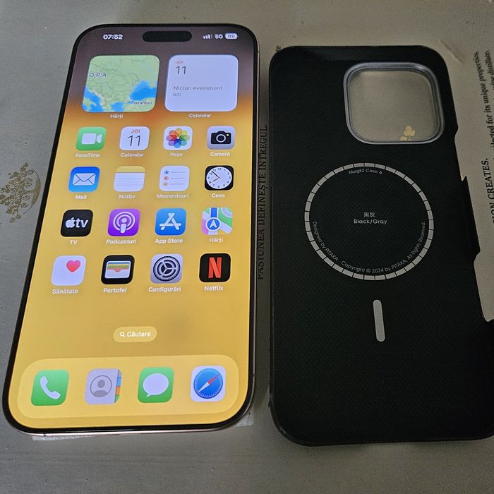 Vand sau Schimb iPhone 16 Pro Max  Desert Titaniium 256 Gb  Baterie 100%