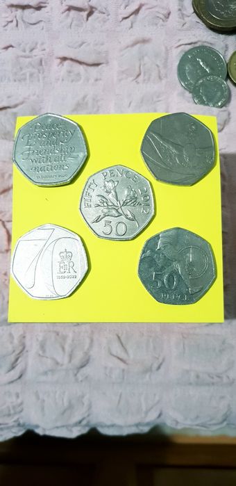 Монети от Англия , Америка ,Гърнзи и Аустралия