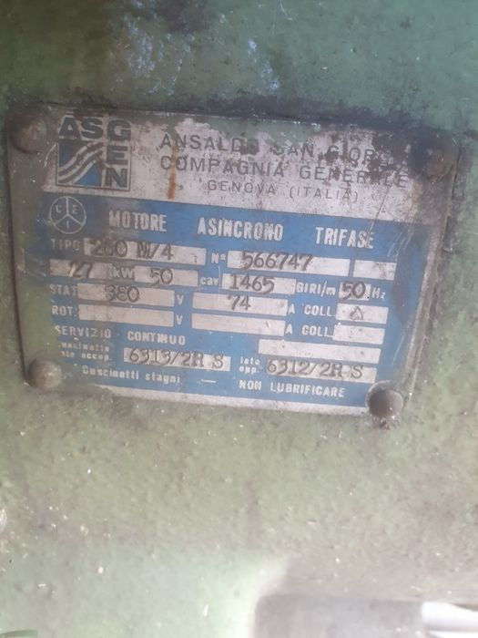 Motoare electrice 22 kw si 27 kw la 1400 turati/ min