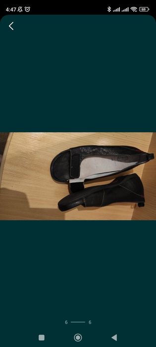 Кожанные туфли 37-38рр.