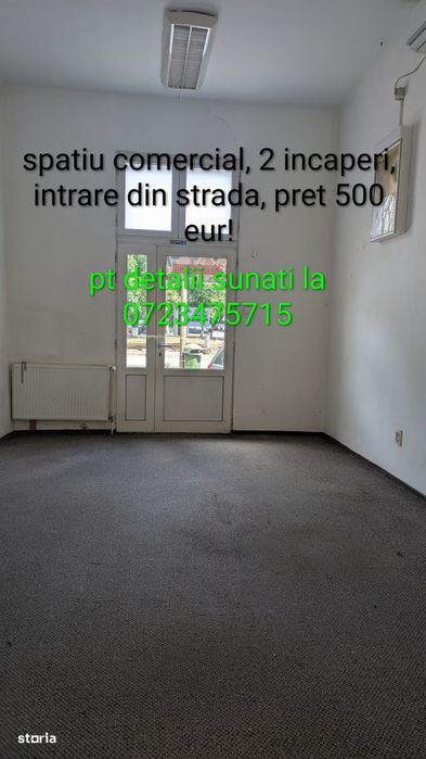 Inchiriez spatiu comercial, intrare din strada, centru, comision 0%!