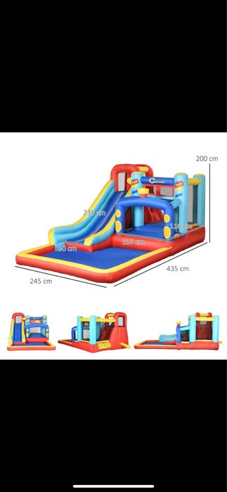 Tobogan gonflabil cu apa sau bile