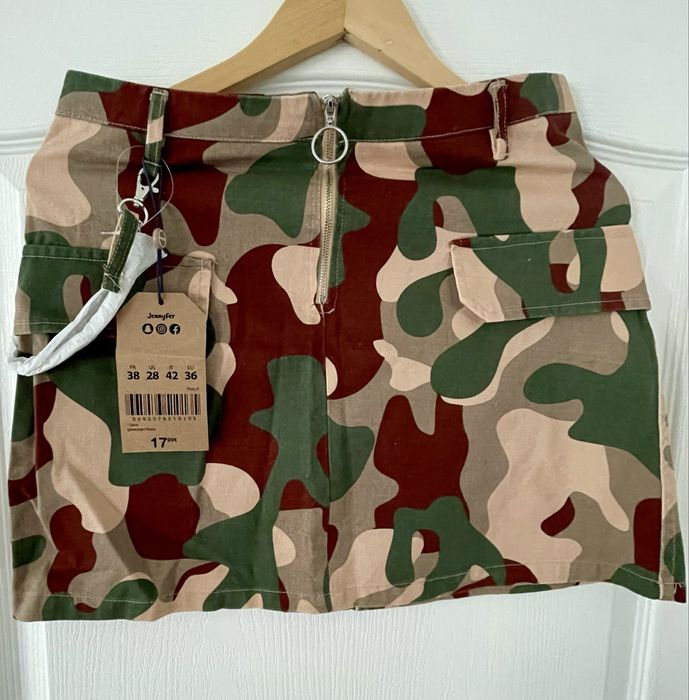 Fusta denim, Army, Jennyfer, S/36