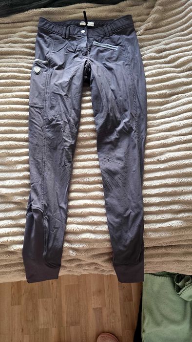 Панталони за конна езда сив и черен