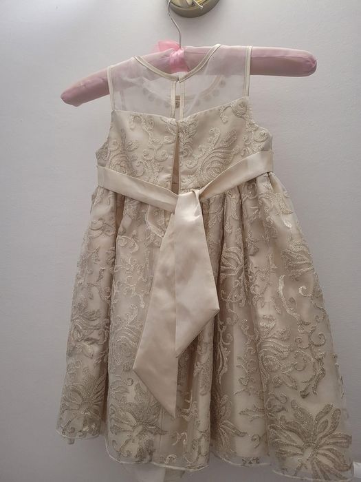 Детска рокля- Златисто ламе
