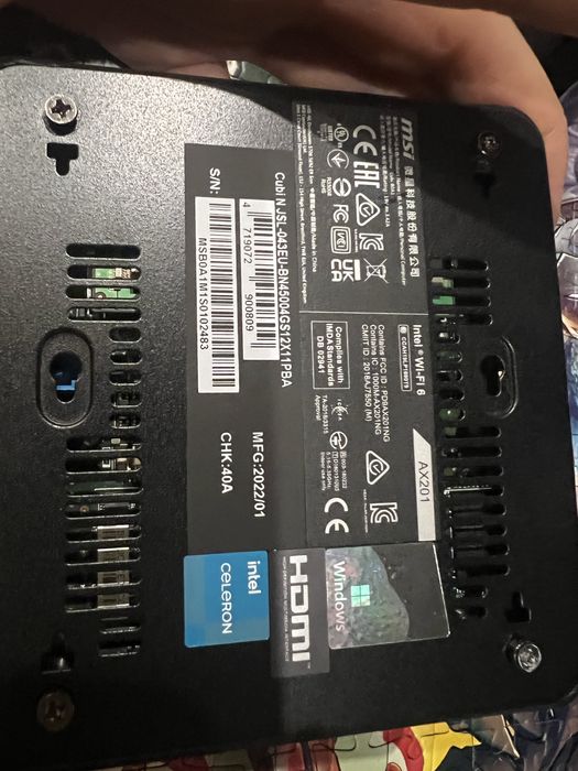 Mini Компютър MSI Cubi N JSL