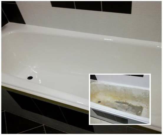 Эмалировка ванн Акрил Эмаль Мрамор .