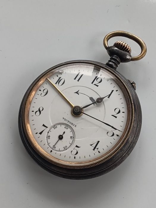 Ceas de buzunar Victoria cu Alarma 51 mm Funcționează Impecabil!