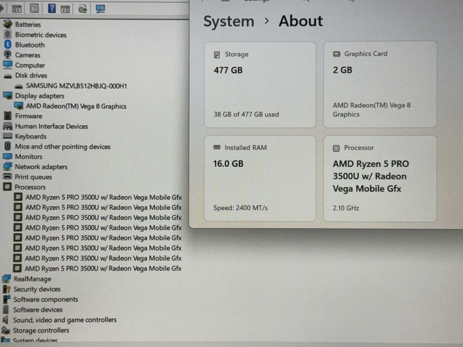 14`HP EliteBook 745 G6 Touchscreen`Ryzen 5 3500U/16GB DDR4/512GB NVMе/Бат 5ч/FHD IPS