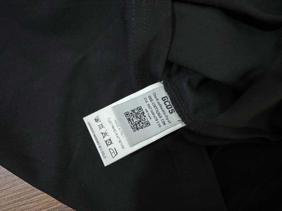 GCDS Мъжка Черна Тениска - S, M, L, XL, 2XL