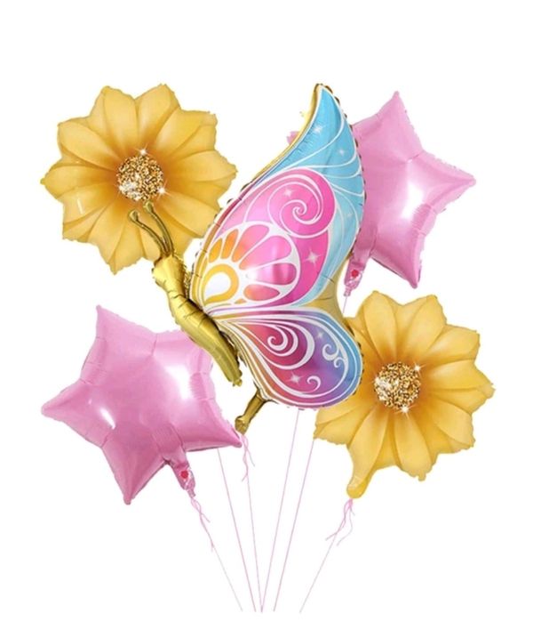 Парти сет балони Еднорог,Бонбони,Поничка,Пеперуда и ягода