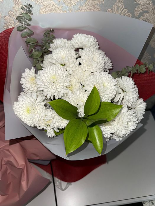 цветы, свежие, 3 разные букеты