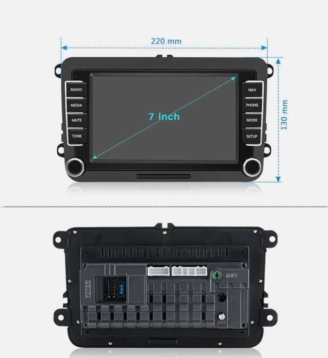 Мултимедия Android 13 за VW, Seat, Skoda с 2 DIN