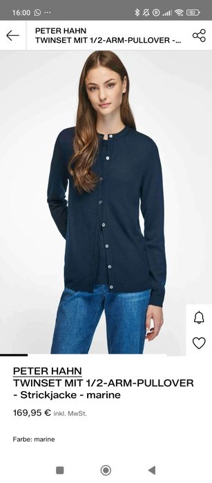 Twin set Peter Hahn Cardigan + Tricou