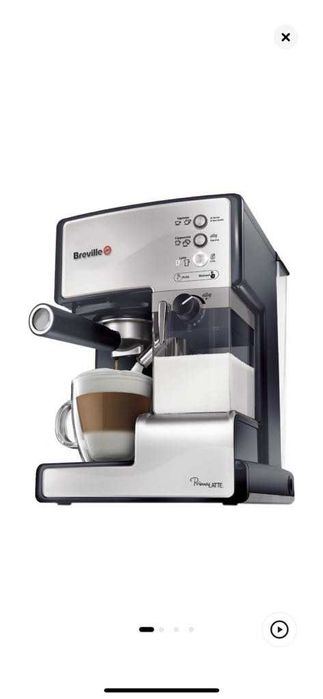 Espressor manual Breville Prima Latte, 15 bari, 1.5 l, argintiu