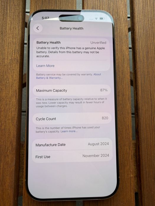 Перфектен! iPhone 16 Pro 128GB Desert Titanium