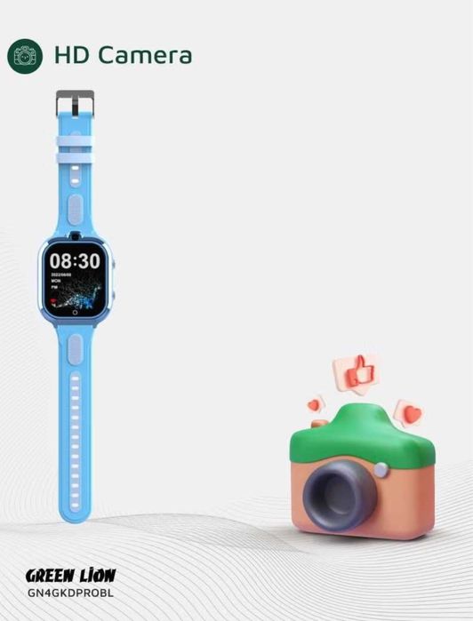 Green Lion 4G Kids Watch Pro — детские смарт-часы с видеозвонком и GPS