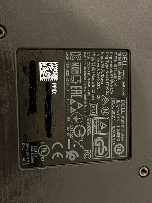 Dock station Dell K17A